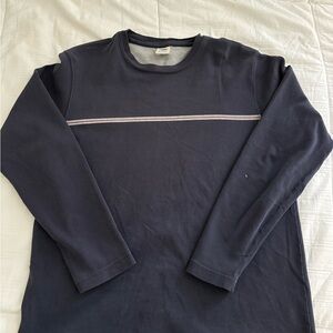 Men's Navy Blue Long Sleeve Shirt